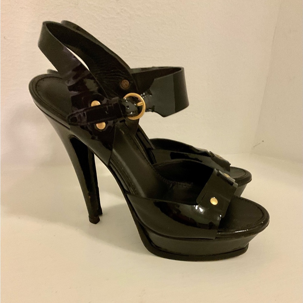 Yves Saint Laurent women's heeled sandals size 38. Made in Italy. - Picture 4 of 11